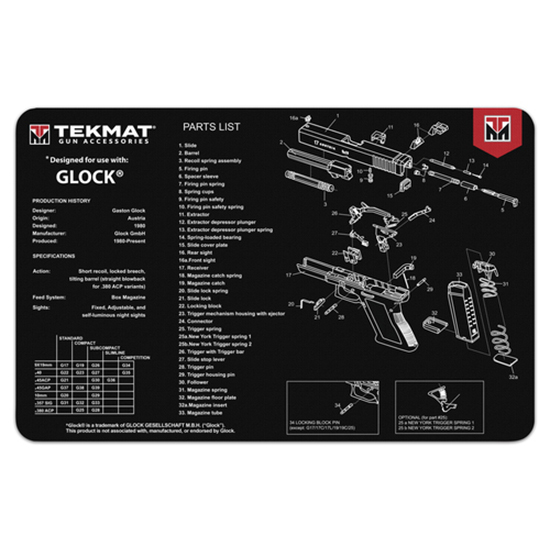 TEKMAT GUN CLEANING MAT GLOCK - Hunting Accessories